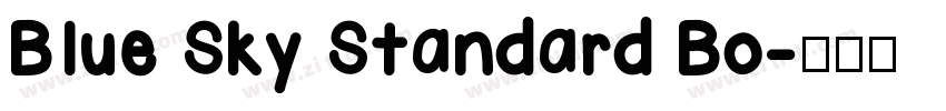 Blue Sky Standard Bo字体转换